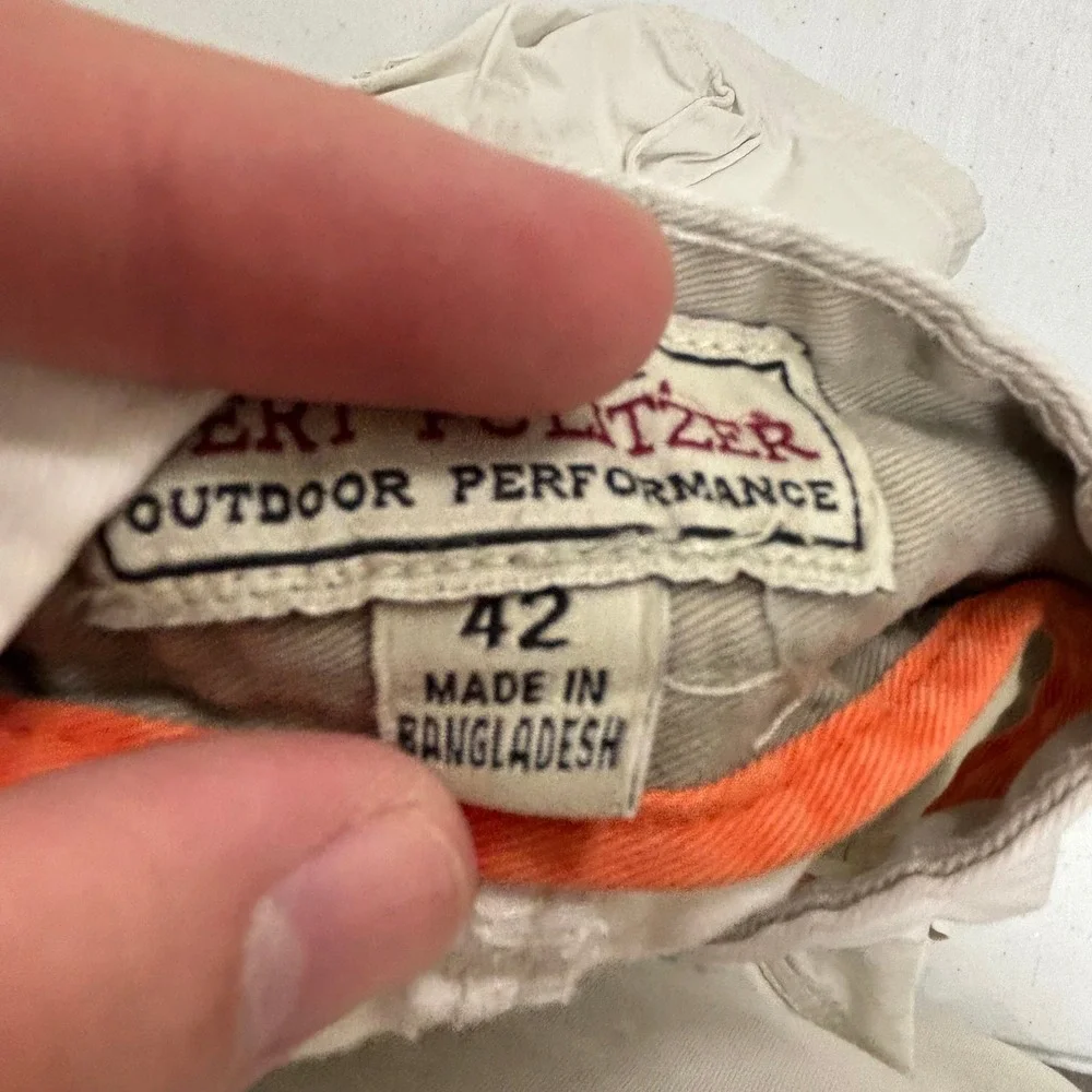 Red Head Mens Relaxed Fit Cotton Cargo Shorts Beige Utility Hiking Size 36 37